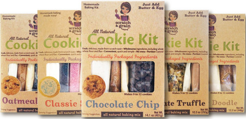 SHARK TANK 5-Pack: Favorite Five! Chocolate Chip, Classic Sugar, Oatmeal Raisin, GF Chocolate Truffle, GF Snicker Doodle