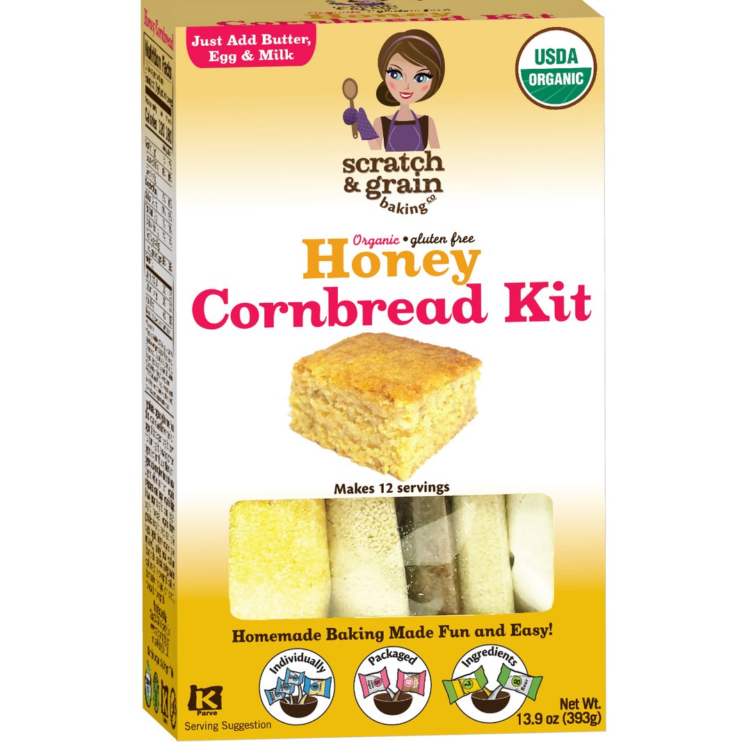 Organic Gluten Free Honey Cornbread Mix