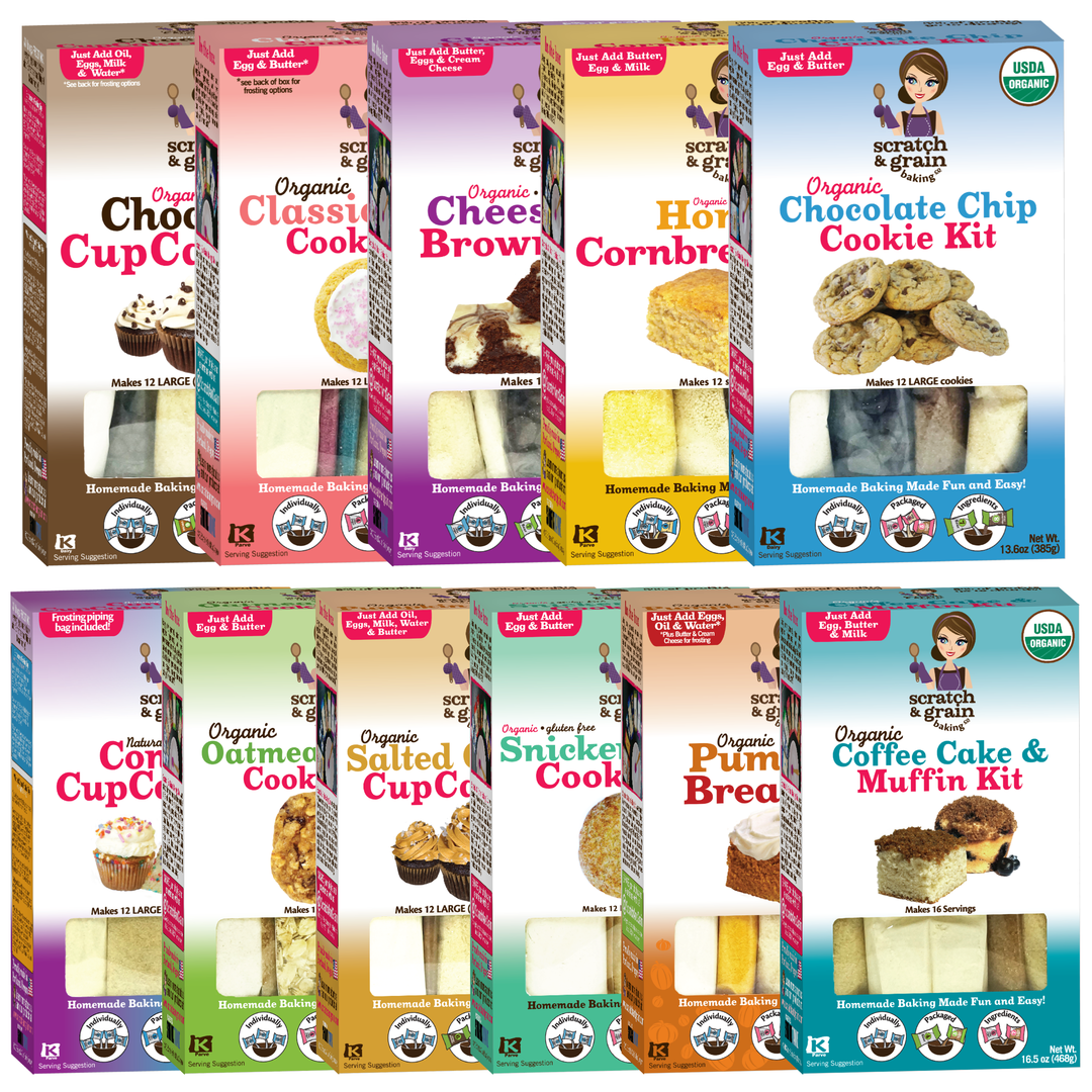 Scratch & Grain Organic Baking Kits