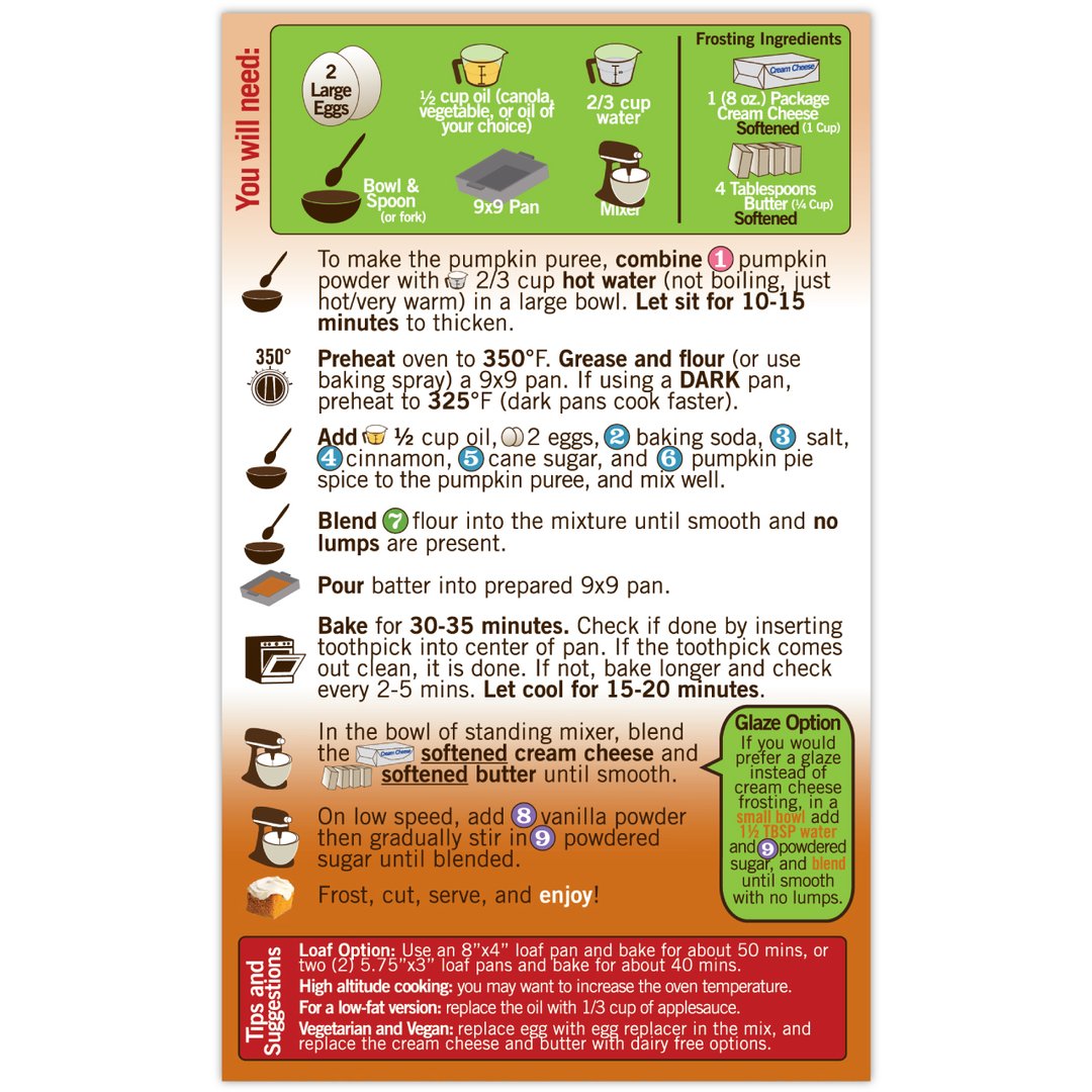 Organic Pumpkin Bread Mix